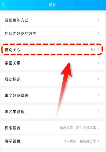 qq被谁特别关心怎么看