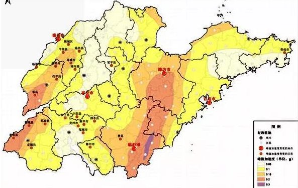 山东有哪五个地震带？
