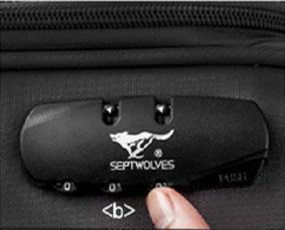 七匹狼拉杆箱密码怎样开?