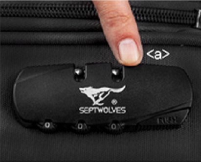 七匹狼拉杆箱密码怎样开?