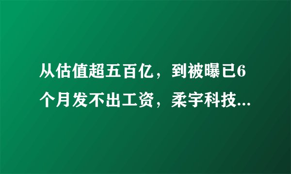 从估值超五百亿，到被曝已6个月发不出工资，柔宇科技是怎么走到这一步的？