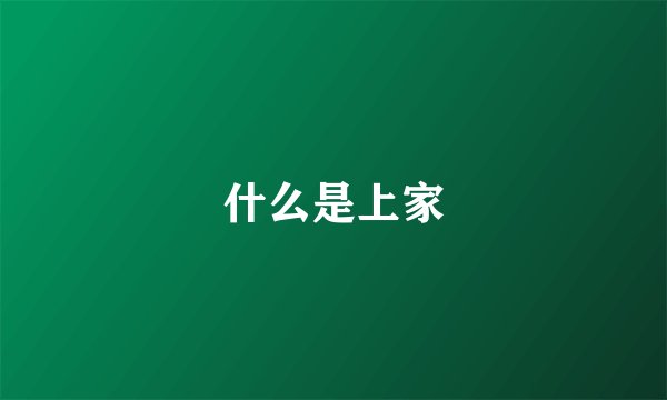 什么是上家