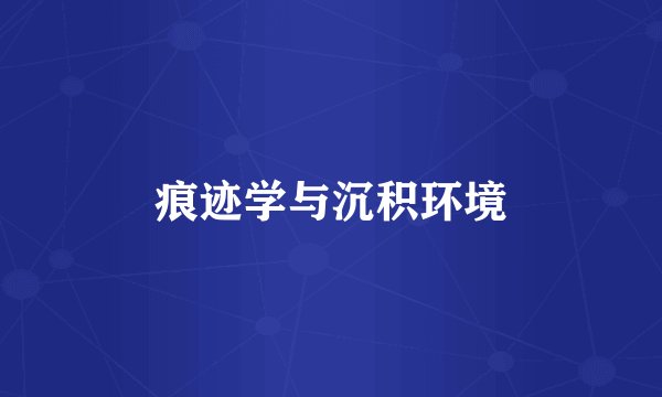 痕迹学与沉积环境