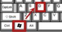 电脑显示桌面的快捷键是什么？