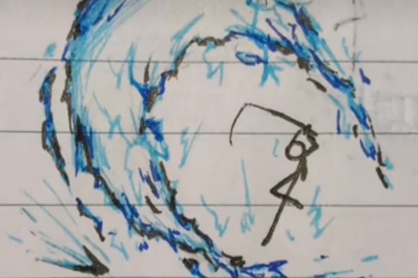 火柴人雷元素画法教程