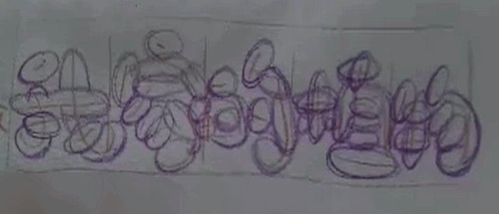 如何手写泡泡字?