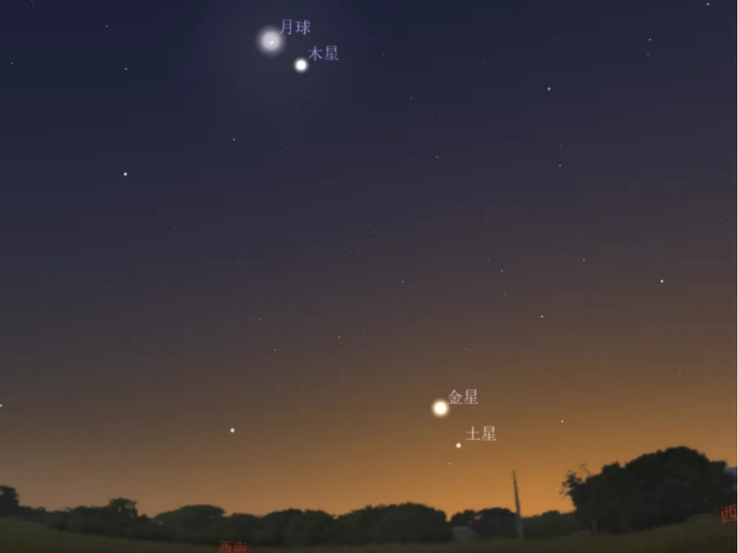 月亮旁边出现一颗星星是什么现象呢？