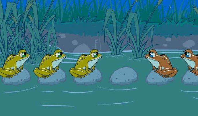 10只青蛙过河口诀