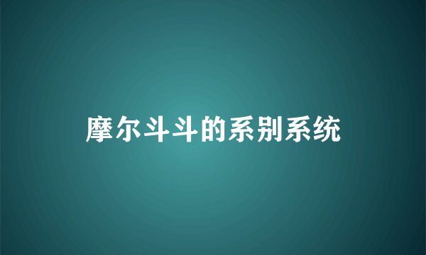 摩尔斗斗的系别系统