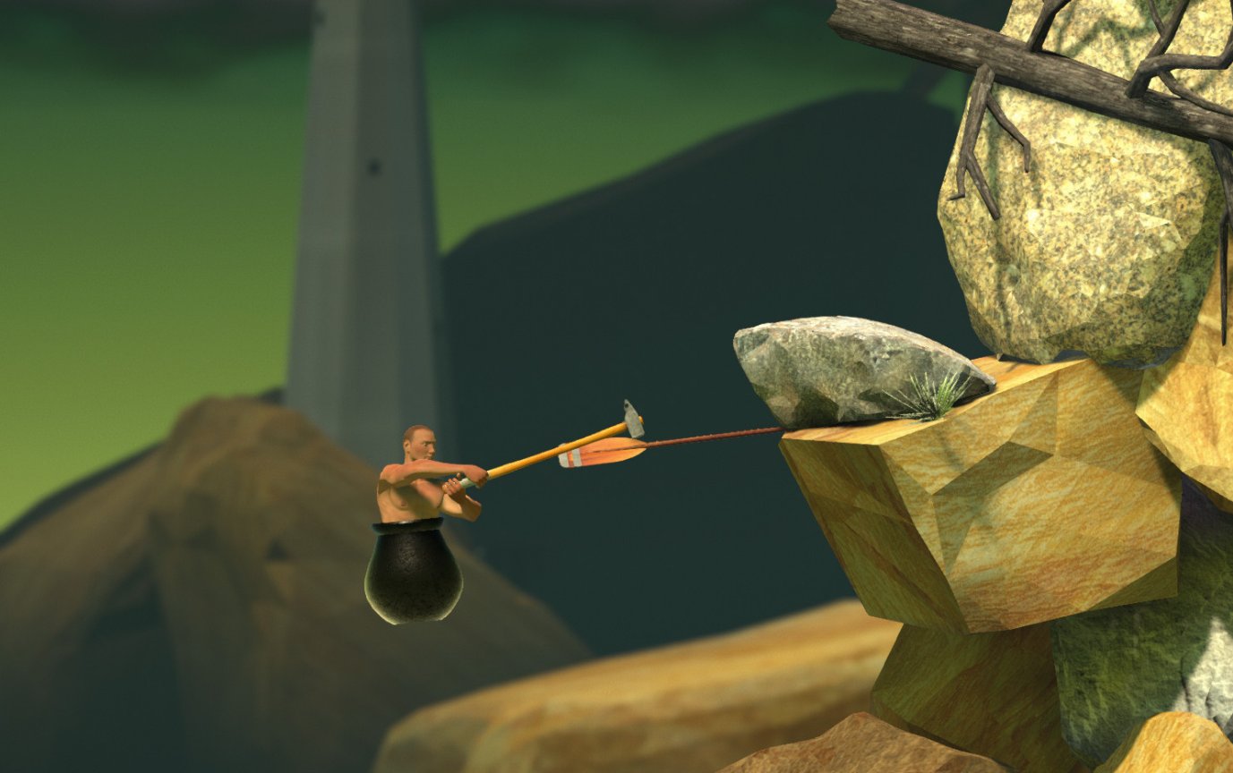 一个人在缸里面拿个锤子爬山是什么游戏