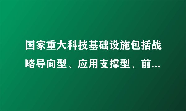 国家重大科技基础设施包括战略导向型、应用支撑型、前瞻引领型还有什么型？