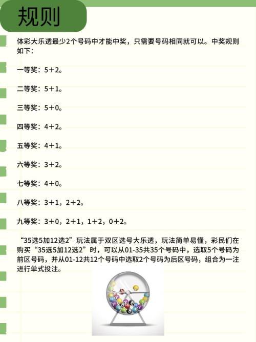 大乐透中多少号码算中奖啊？