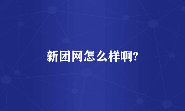 新团网怎么样啊?