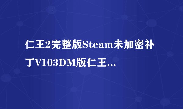 仁王2完整版Steam未加密补丁V103DM版仁王2完整版Steam未加密补丁V103DM版功能简介