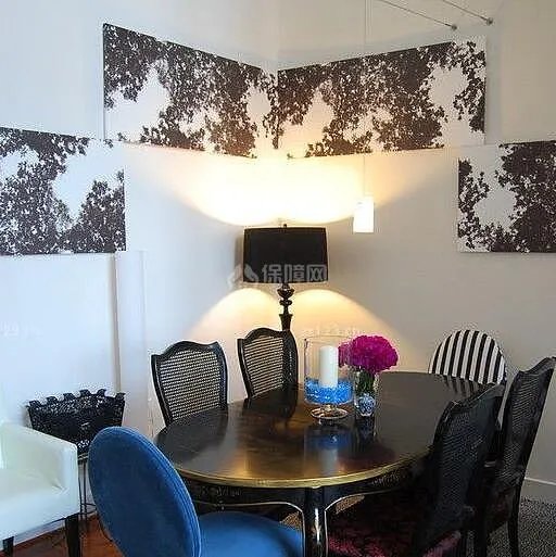 简约而精致黑白装饰画 黑白装饰画饰品效果图