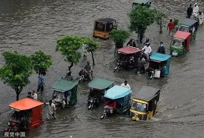 巴基斯坦官员称1/3国土被洪水淹没，洪水能排往哪里？