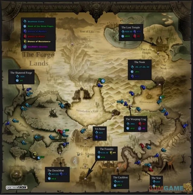 《暗黑血统2》梦魇难度心得及全物品收集地图