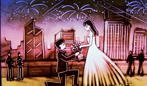 婚庆沙画多少钱  婚礼沙画一般在哪放