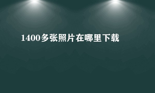 1400多张照片在哪里下载