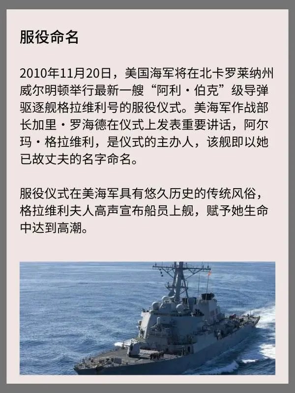 美国“格拉维利”号导弹驱逐舰