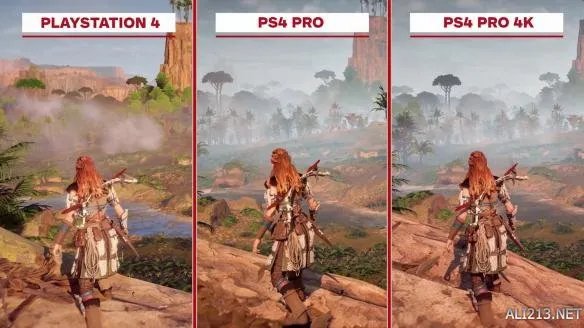 《地平线:黎明时分》画质对比 pro 4K环境下画面震撼