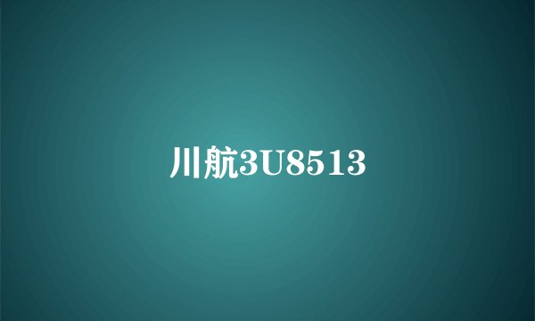 川航3U8513
