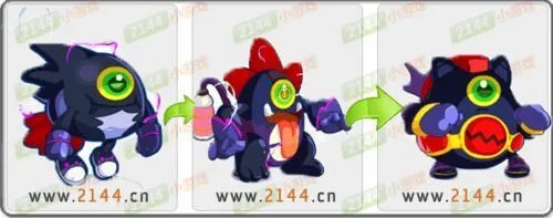 奥拉星大眼怪>鬼脸怪>电击拳