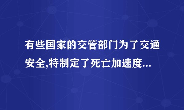 有些国家的交管部门为了交通安全,特制定了死亡加速度为500g(g=10m/s2),以警示世人。意思是如果行车加速度超过此值,将有生命危险。这么大的加速度,一般车辆是达不到的,但是如果发生交通事故时,将会达到这一数值。试判断：两辆摩托车以36km/h的速度相向而撞,碰撞时间为1.6×10−3s，驾驶员是否有生命危险?