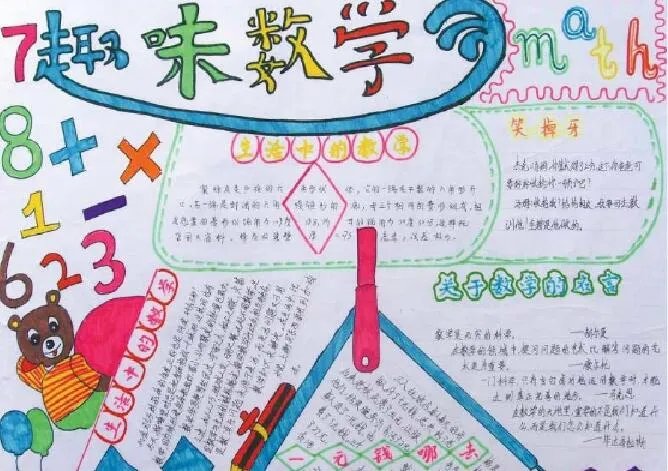 五年级数学手抄报 五年级数学手抄报大全漂亮