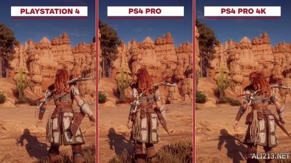 《地平线:黎明时分》画质对比 pro 4K环境下画面震撼