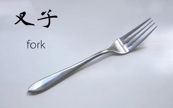 叉子用英语怎么说?