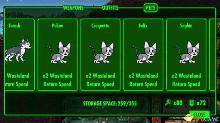 辐射避难所宠物大全 宠物属性效果介绍