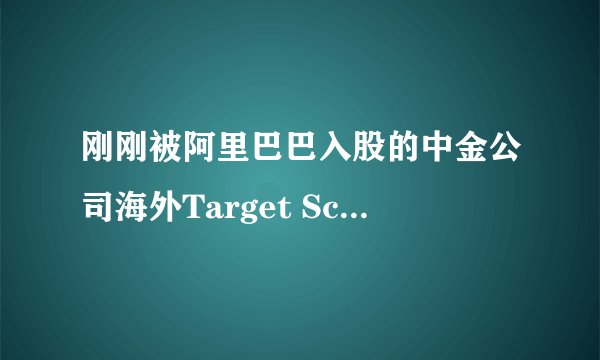 刚刚被阿里巴巴入股的中金公司海外Target School