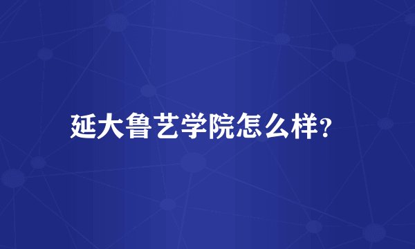 延大鲁艺学院怎么样？