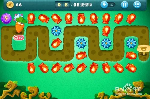 保卫萝卜挑战32关金萝卜经验和攻略