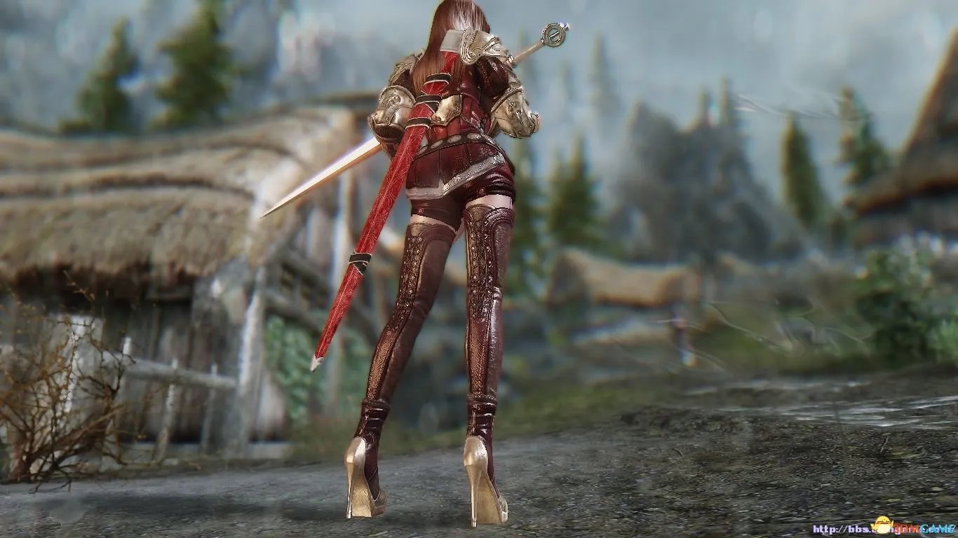 上古卷轴5 服装MOD 莱奥妮护甲 性感爆乳战斗铠甲