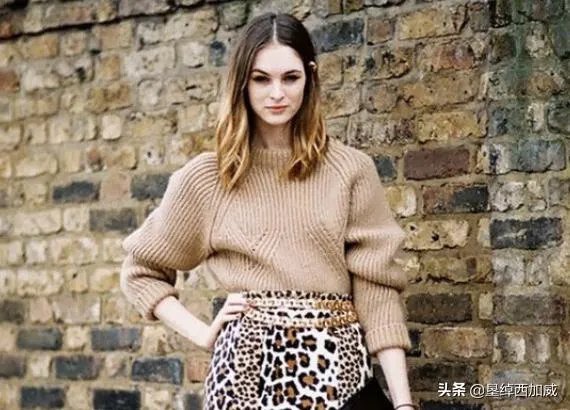 豹纹裙子怎么搭配上衣?