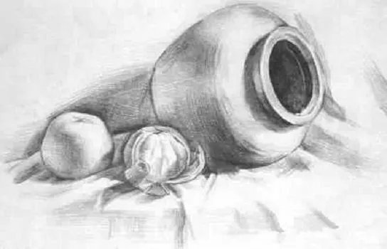 素描静物作画步骤图，有图的，有步骤的