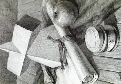 素描静物作画步骤图，有图的，有步骤的
