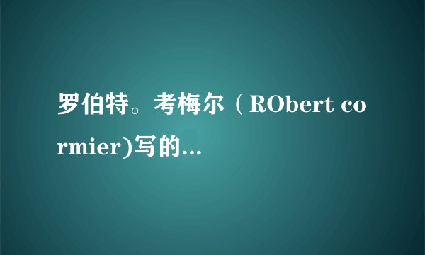 罗伯特。考梅尔（RObert cormier)写的英雄一书中的问题