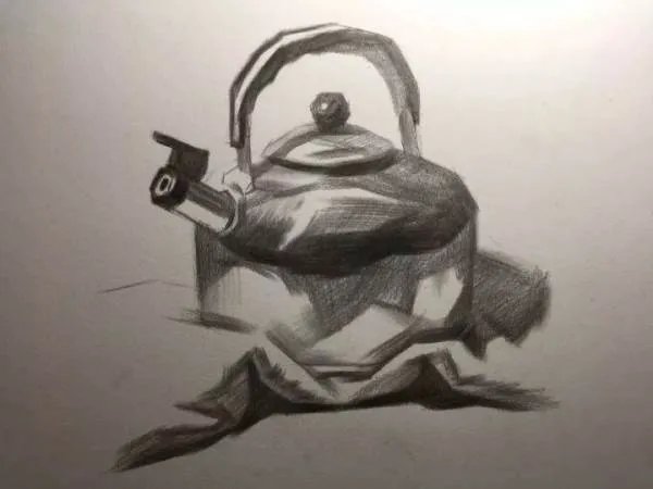 素描静物作画步骤图，有图的，有步骤的