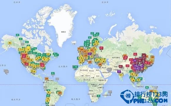 2016雾霾城市排行榜,中国雾霾城市排名及分布图