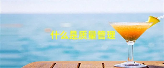 什么是质量管理
