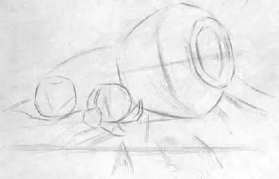 素描静物作画步骤图，有图的，有步骤的