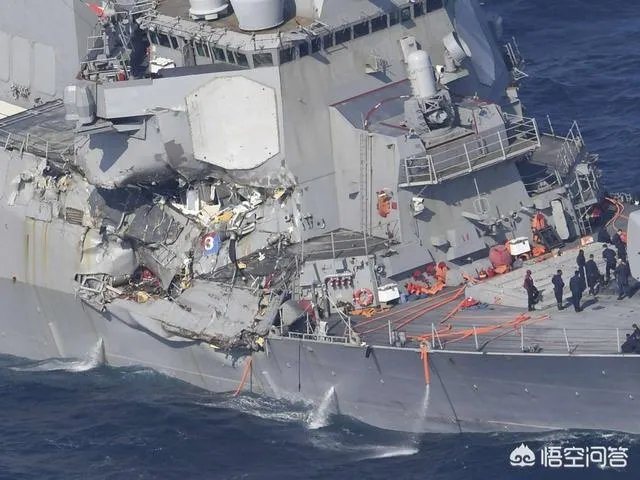 美国 军舰 连续被撞