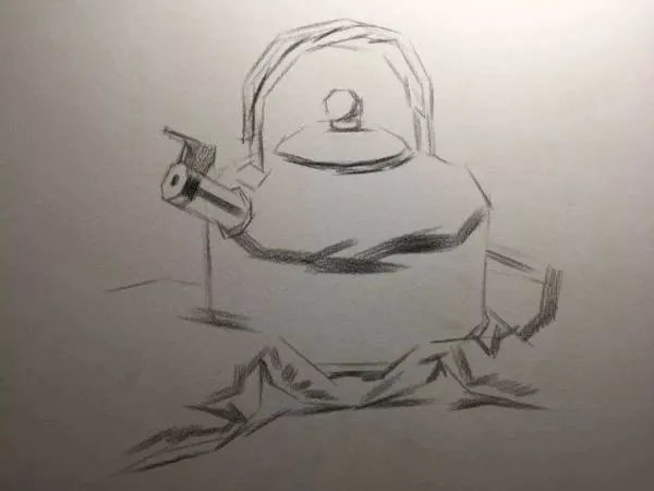 素描静物作画步骤图，有图的，有步骤的