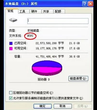 硬盘分区格式NTFS和FAT32的区别是什么?