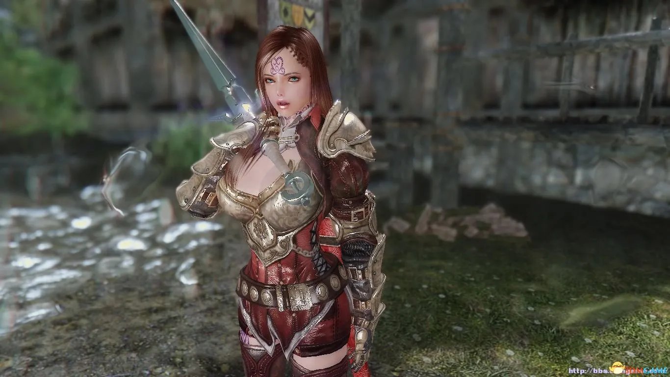 上古卷轴5 服装MOD 莱奥妮护甲 性感爆乳战斗铠甲