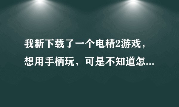 我新下载了一个电精2游戏，想用手柄玩，可是不知道怎么调，有没有大神教一下啊，谢谢了