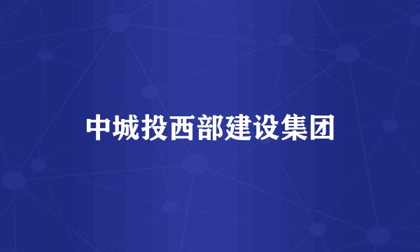 中城投西部建设集团